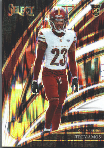 2025 Panini Select Trey Amos /799 RC #287 Washington Commanders