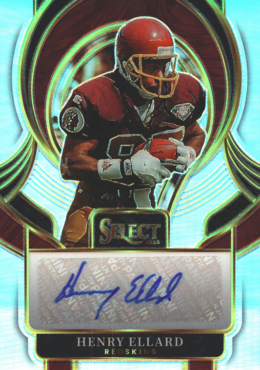 2025 Panini Select Auto Henry Ellard #SIP-HED Washington Commanders