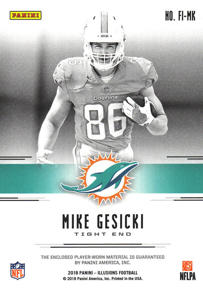 2018 Panini Illusions First Impressions /499 Mike Gesicki #FI-MG Miami Dolphins