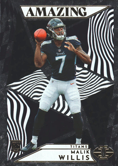 2022 Panini Illusions Amazing Malik Willis RC #A-18 Tennessee Titans