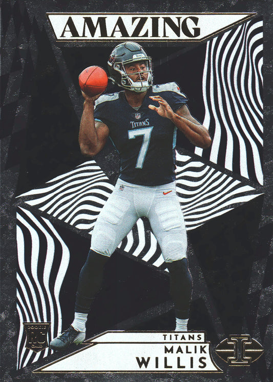 2022 Panini Illusions Amazing Malik Willis RC #A-18 Tennessee Titans