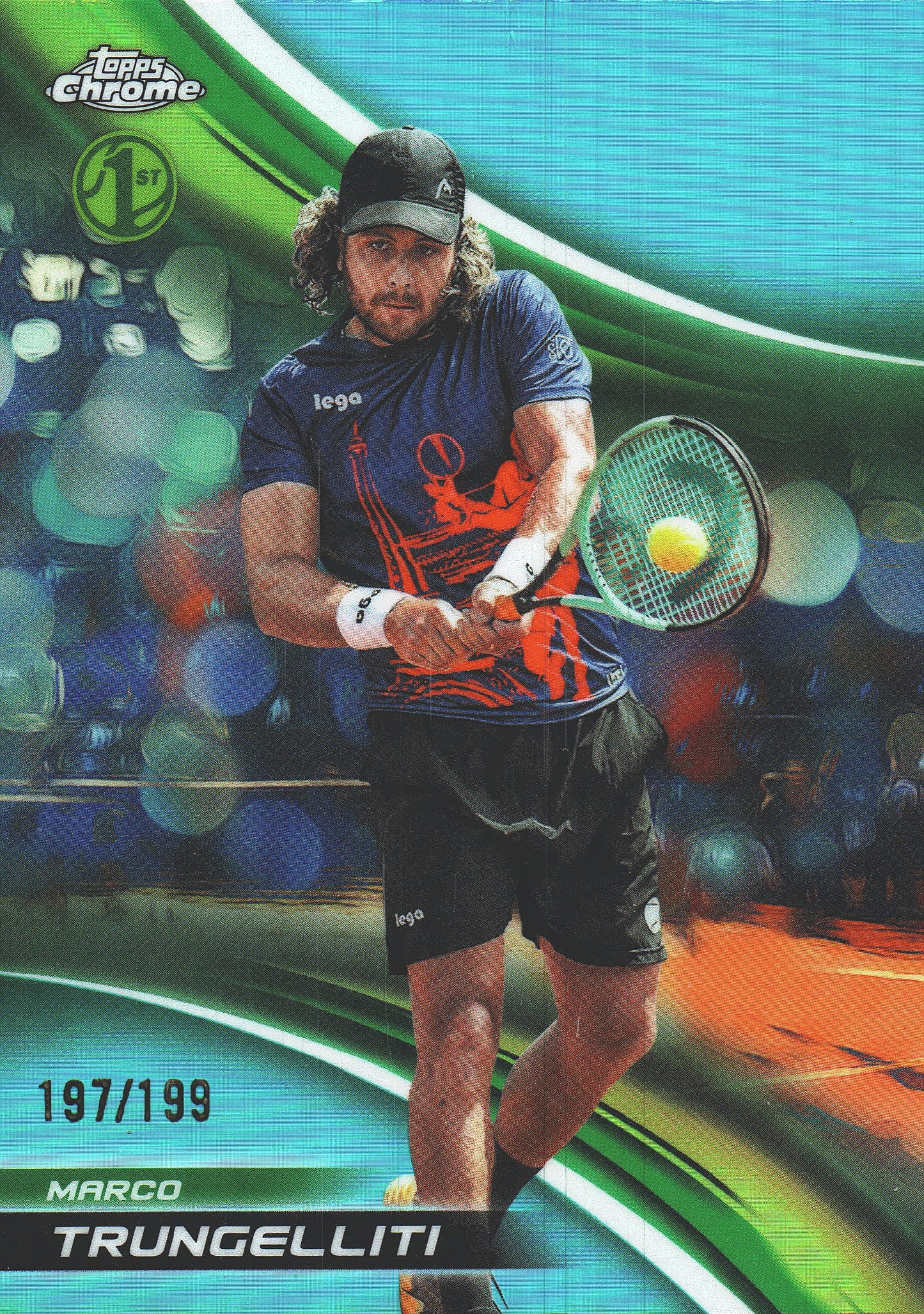 2025 Topps Chrome Tennis Aqua /199 Marco Trungelliti RC #158