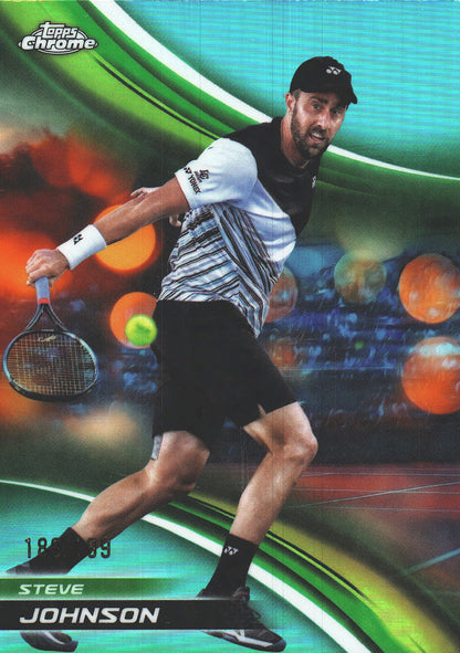 2025 Topps Chrome Tennis Aqua /199 Steve Johnson #272