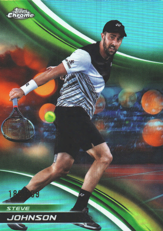 2025 Topps Chrome Tennis Aqua /199 Steve Johnson #272