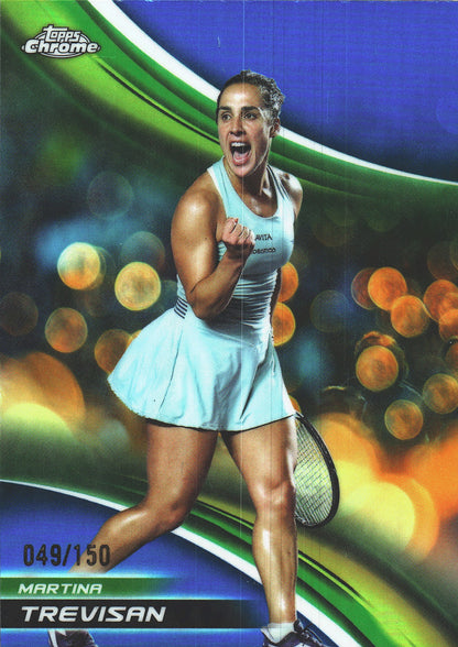 2025 Topps Chrome Tennis Blue /150 Martina Trevisan #151