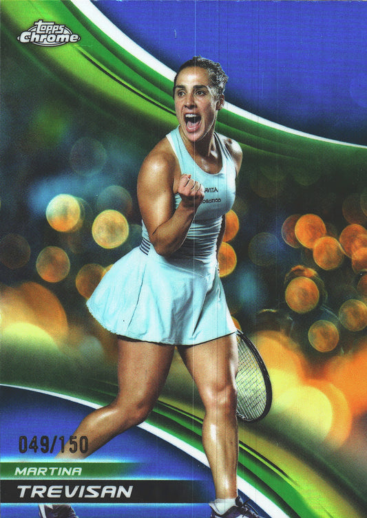 2025 Topps Chrome Tennis Blue /150 Martina Trevisan #151