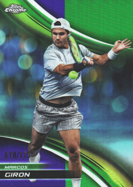 2025 Topps Chrome Tennis Purple and Green /125 Marcos Giron #70