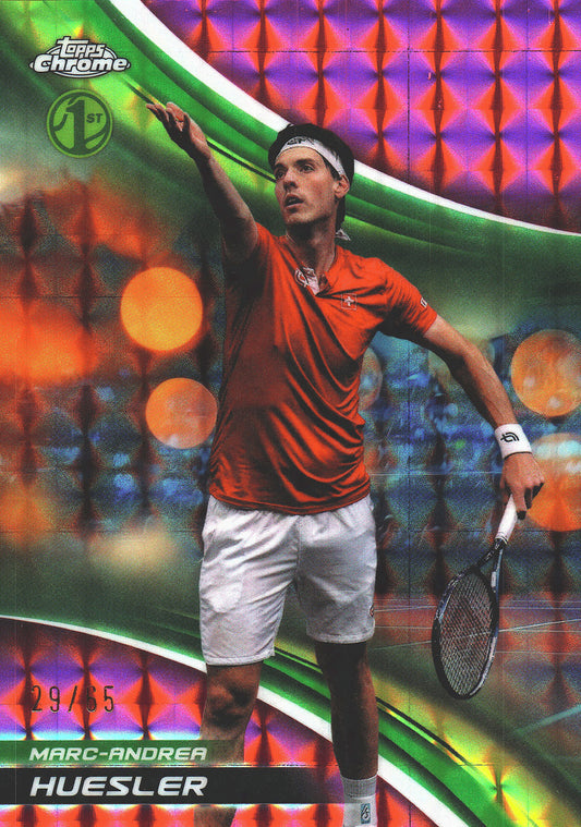 2025 Topps Chrome Tennis Pink Geometric /65 Marc-Andrea Huesler RC #172