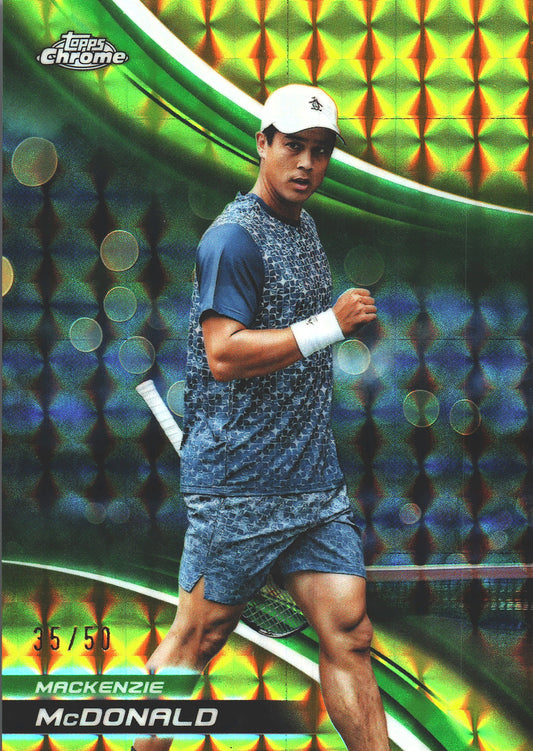 2025 Topps Chrome Tennis Gold Geometric /50 Mackenzie McDonald #145