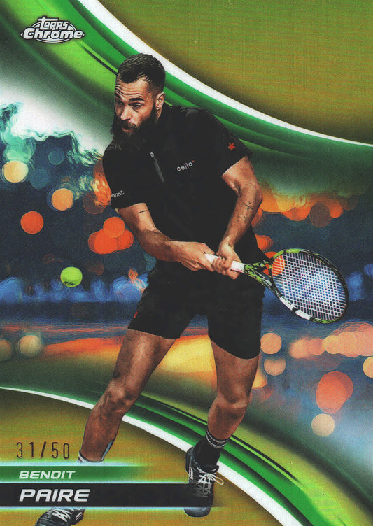 2025 Topps Chrome Tennis Gold /50 Benoit Paire #220