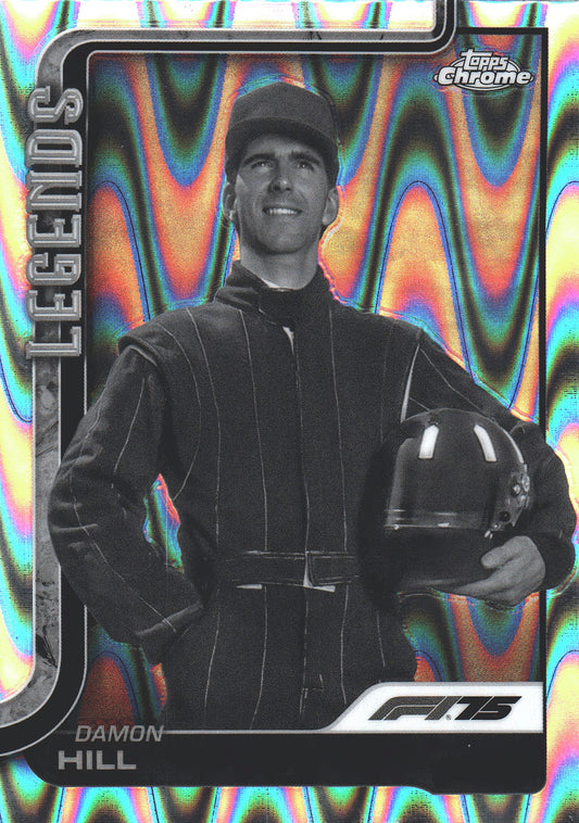 2025 Topps Chrome Formula 1 Black and White Raywave Damon Hill LGD #150 Williams