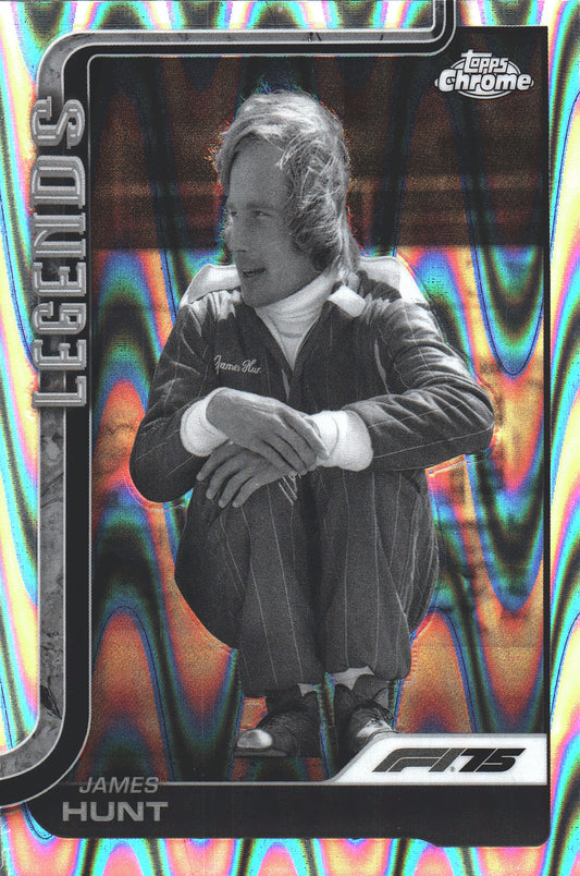 2025 Topps Chrome Formula 1 Black and White Raywave James Hunt LGD #155 McLaren