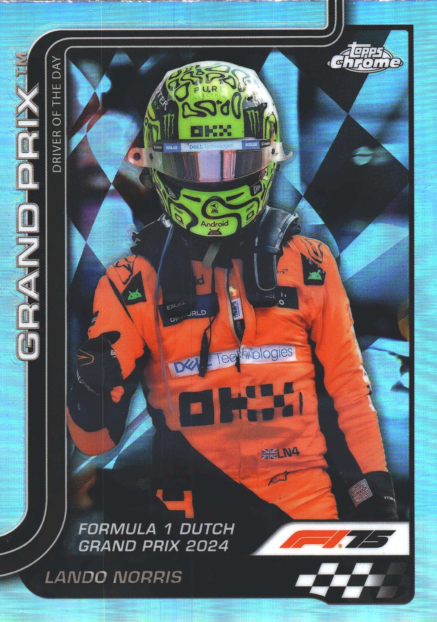 2025 Topps Chrome Formula 1 Refractor Lando Norris #136 McLaren