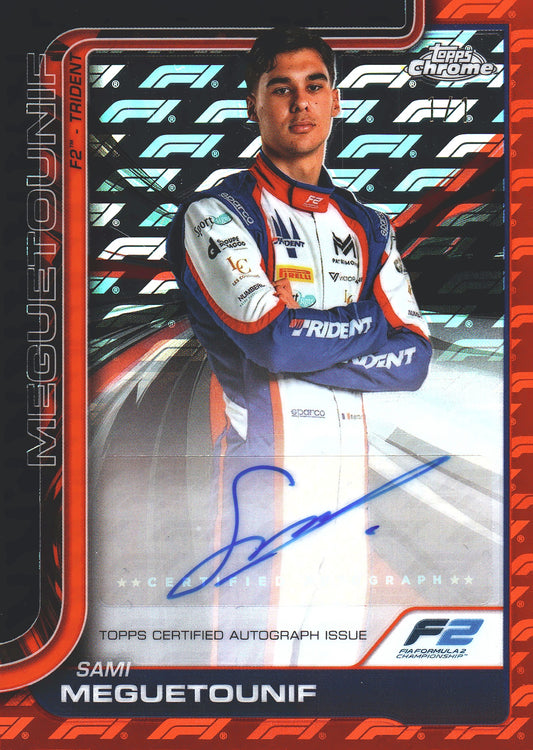 2025 Topps Chrome F1 Logofractor Black & Red 1/1 Sami Meguetounif #CAC-MEG F2
