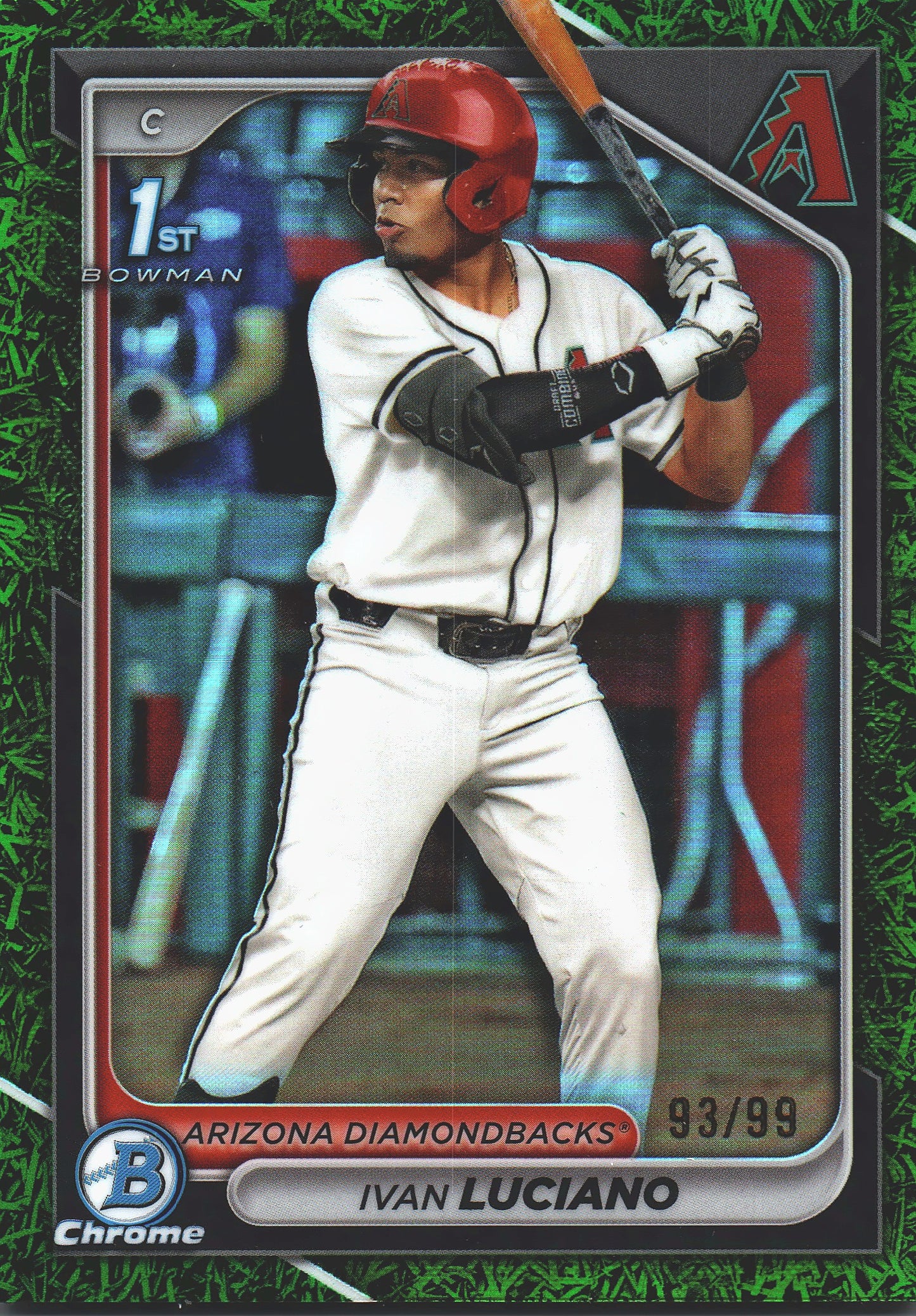 2024 Topps Bowman Chrome Green Grass /99 Ivan Luciano #BDC-29 Arizona Diamondbacks