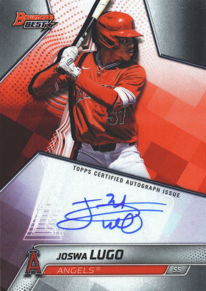 2025 Topps Bowman Best Autograph Joswa Lugo #B25-JLU Los Angeles Angels