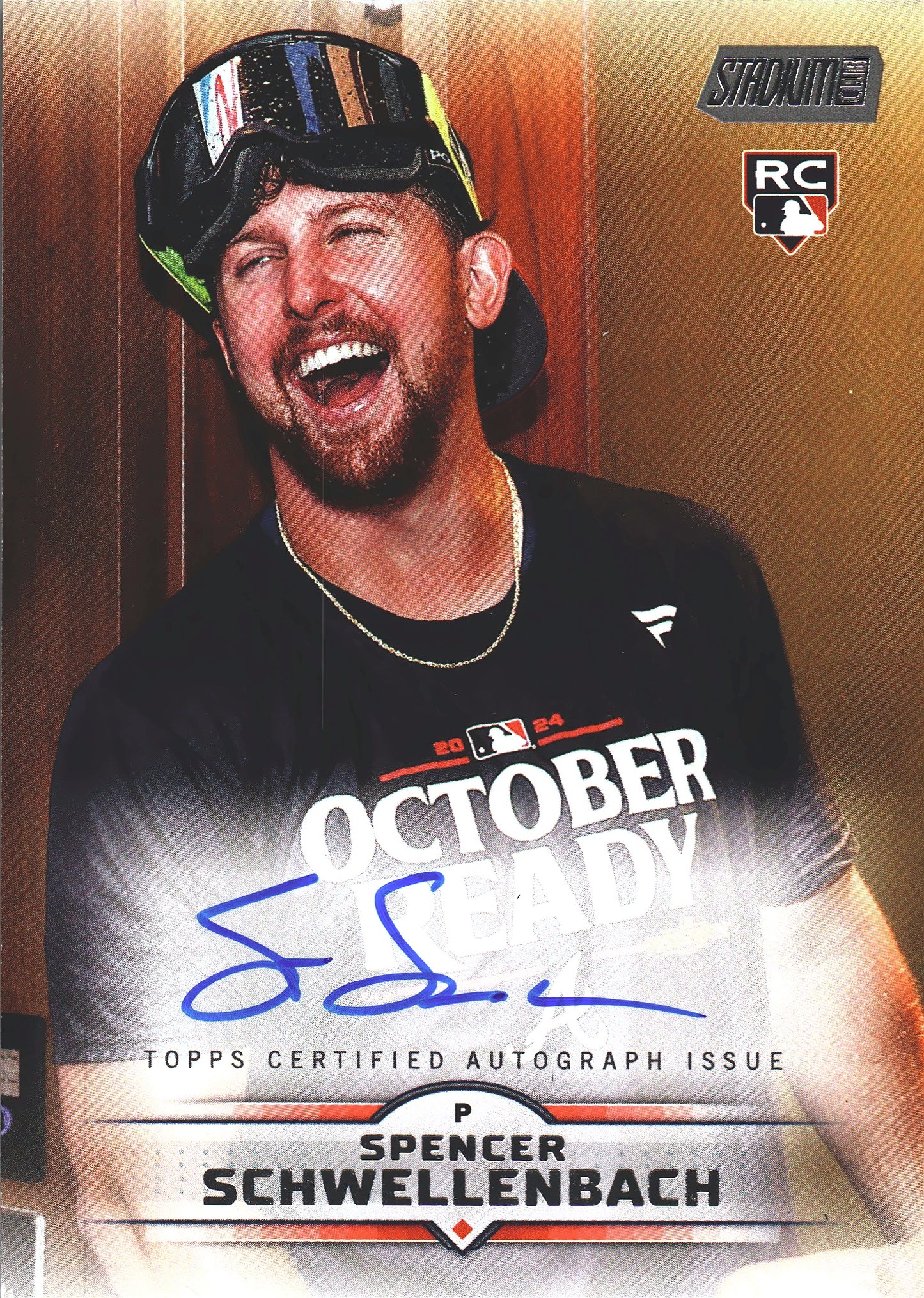 2025 Topps Stadium Club Autograph RC Spencer Schwellenbach #SCBA-SS Atlanta Braves