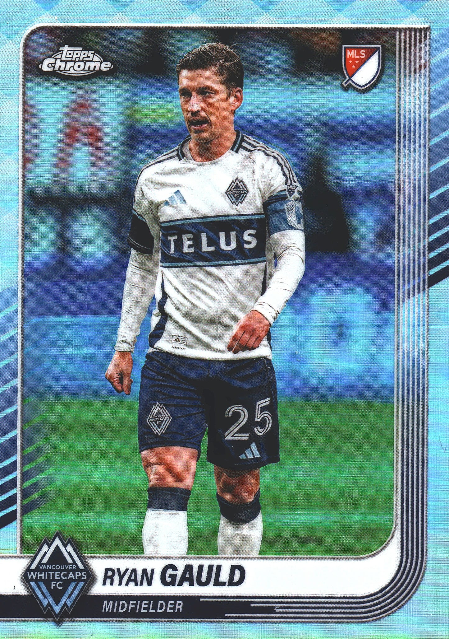 2025 Topps Chrome MLS Refractor Ryan Gauld #3 Vancouver Whitecaps FC
