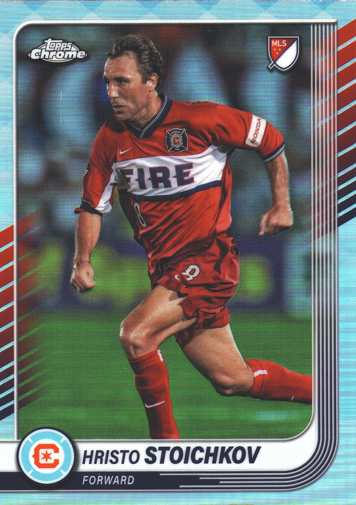 2025 Topps Chrome MLS Refractor Hristo Stoichkov #84 Chicago Fire