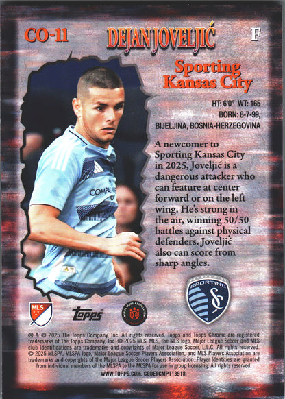 2025 Topps Chrome MLS Class of Their Own Dejan Joveljic #CO-11 Sporting Kansas City