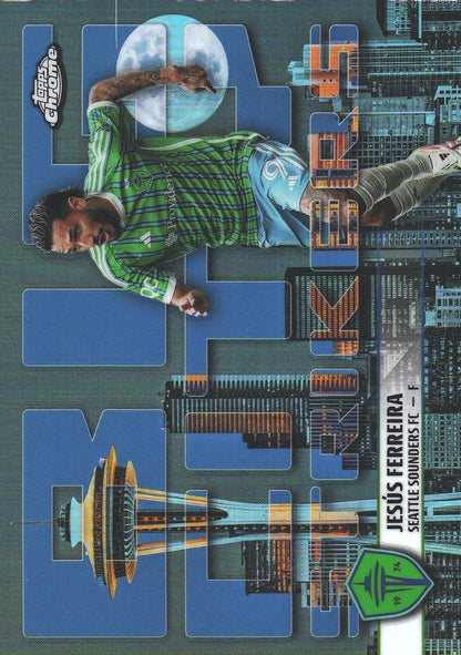 2025 Topps Chrome MLS Big City Strikers Jesus Ferreira #BCS-16 Seattle Sounders FC