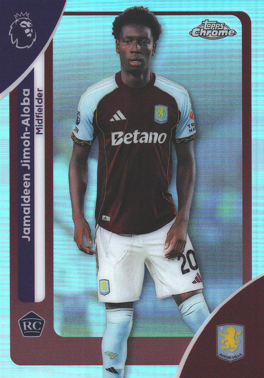 2025 Topps Chrome PL Refractor Jamaldeen Jimoh-Aloba RC #30 Aston Villa