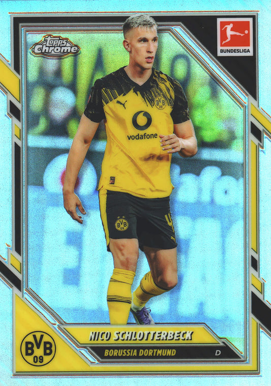 2025 Topps Chrome Bundesliga Refractor Nico Schlotterbeck #17 Borussia Dortmund