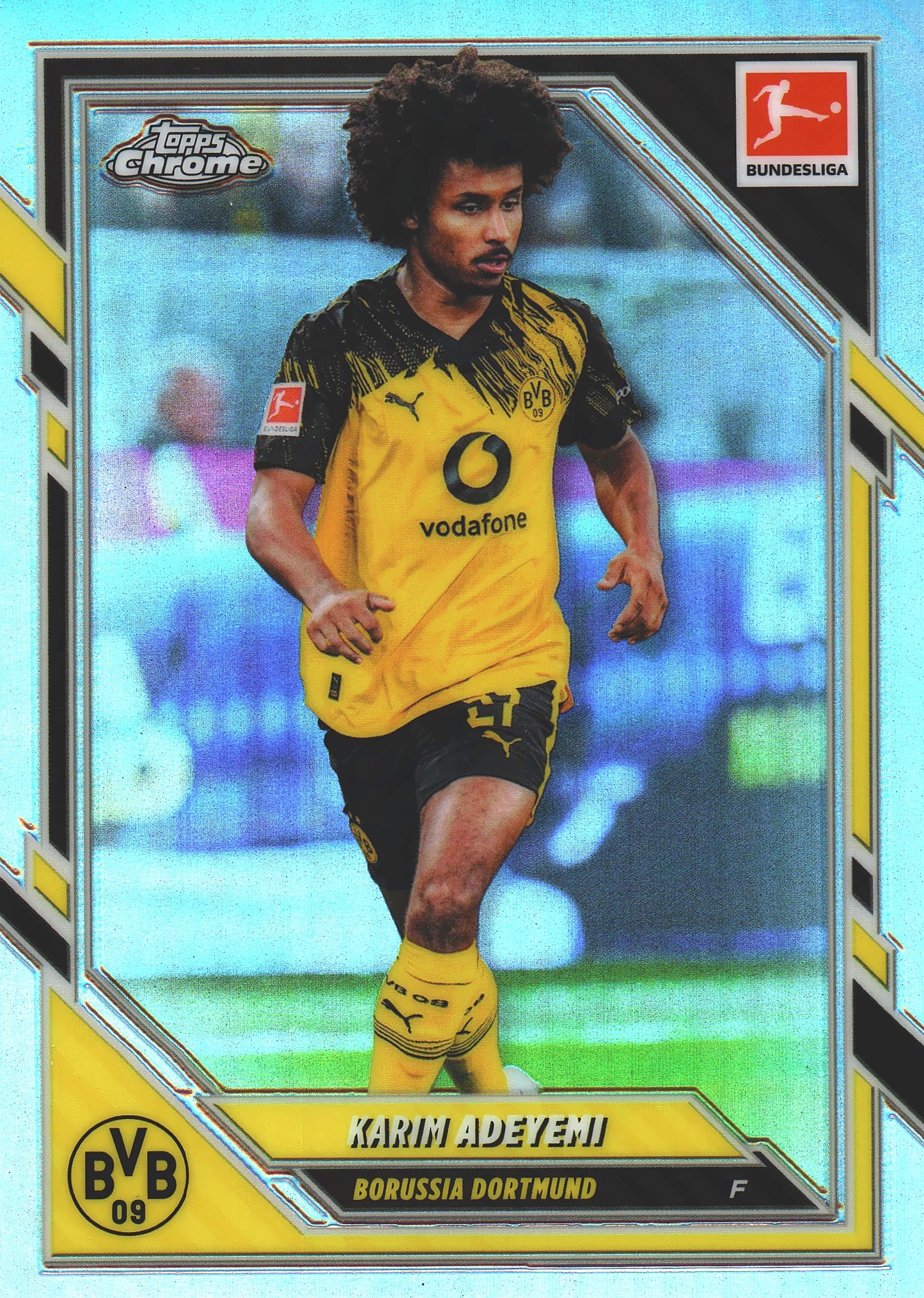 2025 Topps Chrome Bundesliga Refractor Karim Adeyemi #19 Borussia Dortmund