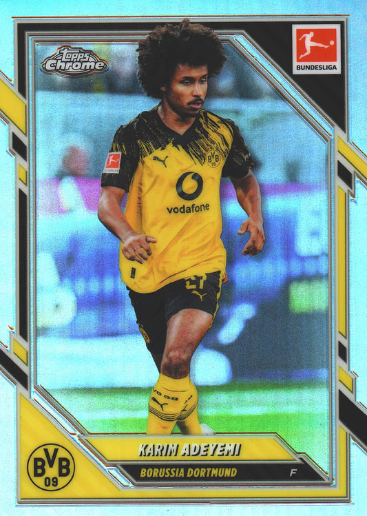 2025 Topps Chrome Bundesliga Refractor Karim Adeyemi #19 Borussia Dortmund