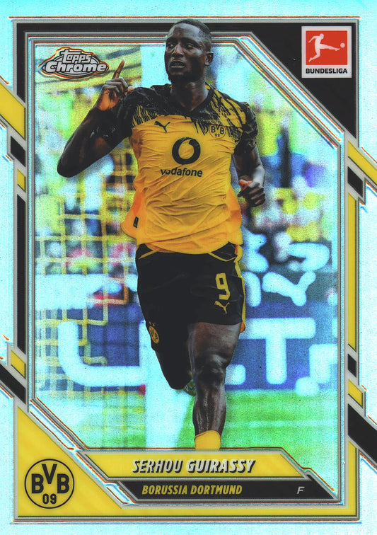 2025 Topps Chrome Bundesliga Refractor Serhou Guirassy #22 Borussia Dortmund