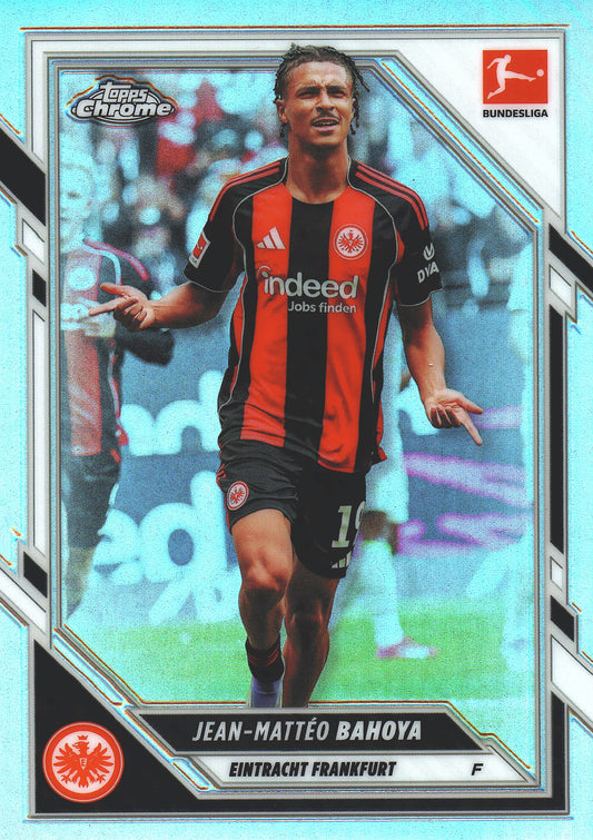 2025 Topps Chrome Bundesliga Refractor Jean-Matteo Bahoya #26 Eintracht Frankfurt