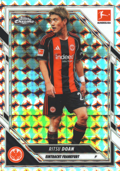 2025 Topps Chrome Bundesliga Geometric Ritsu Doan #24 Eintracht Frankfurt