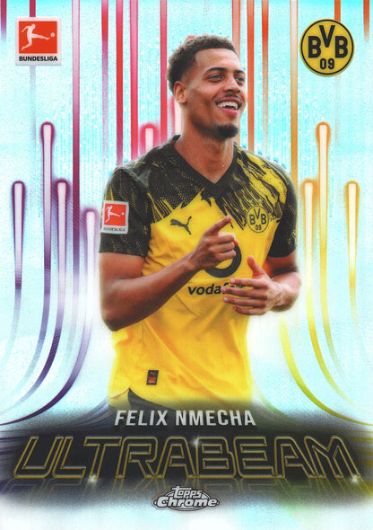 2025 Topps Chrome Bundesliga Ultrabeam Felix Nmecha #UB-8 Borussia Dortmund