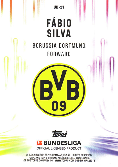 2025 Topps Chrome Bundesliga Ultrabeam Fabio Silva #UB-21 Borussia Dortmund