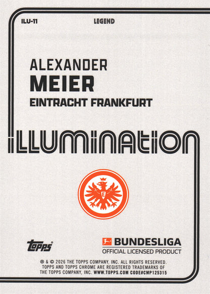 2025 Topps Chrome Bundesliga Illumination Alexander Meier #ILU-11 Eintracht Frankfurt