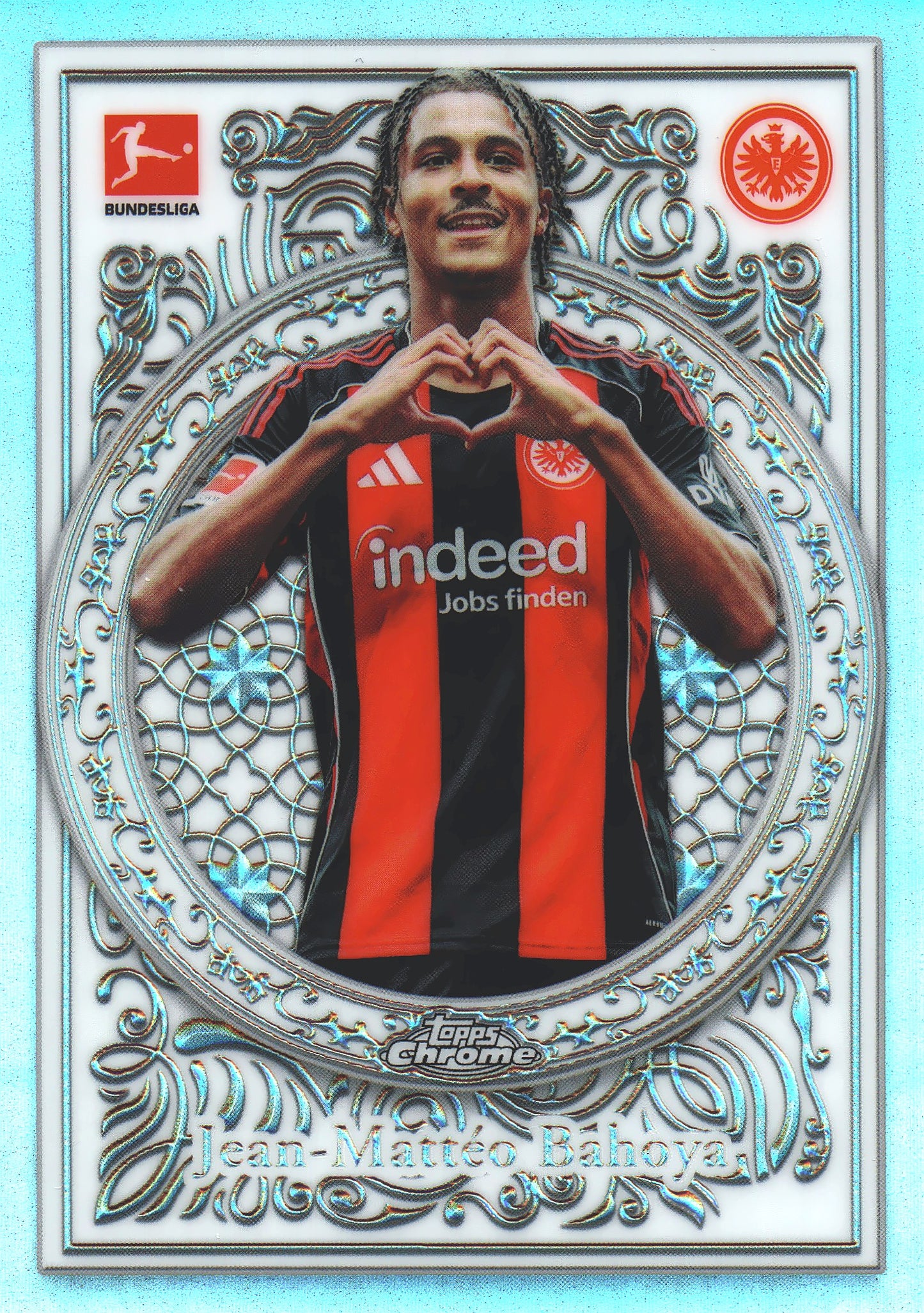 2025 Topps Chrome Bundesliga Ornaments Jean-Matteo Bahoya #OR-7 Eintracht Frankfurt