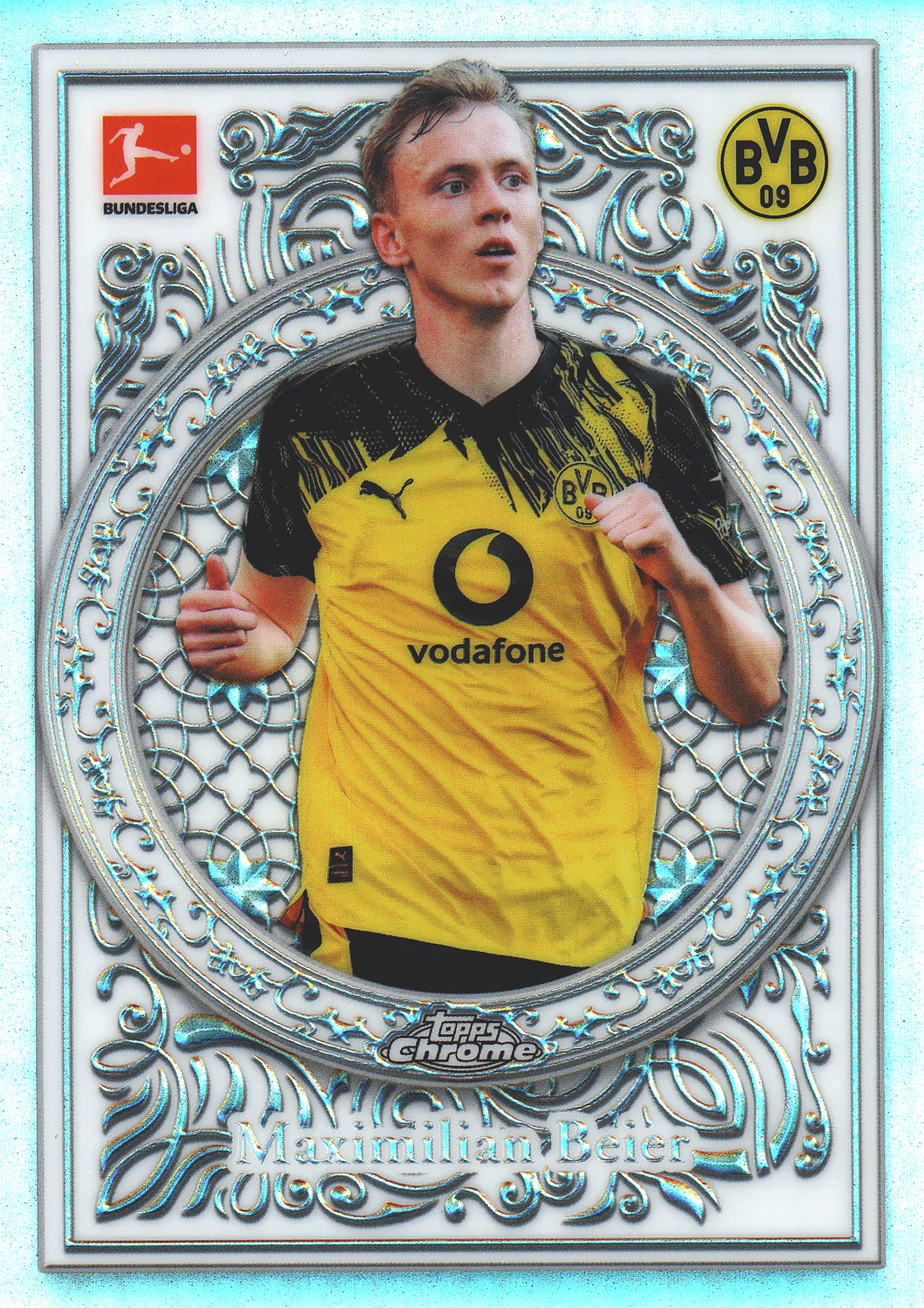 2025 Topps Chrome Bundesliga Ornaments Maximilian Beier #OR-8 Borussia Dortmund