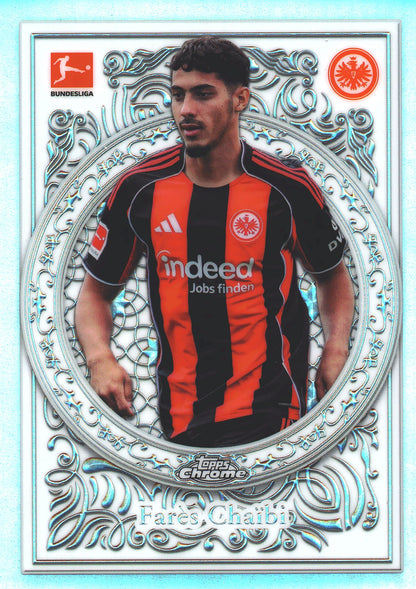 2025 Topps Chrome Bundesliga Ornaments Fares Chaibi #OR-30 Eintracht Frankfurt
