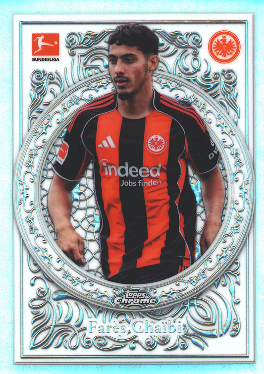 2025 Topps Chrome Bundesliga Ornaments Fares Chaibi #OR-30 Eintracht Frankfurt