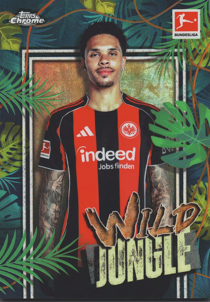 2025 Topps Chrome Bundesliga Wild Jungle Nnamdi Collins #WJ-2 Eintracht Frankfurt