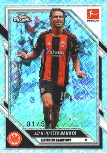 2025 Topps Chrome Bundesliga ToppsFractor /52 Jean-Matteo Bahoya #26 Eintracht Frankfurt