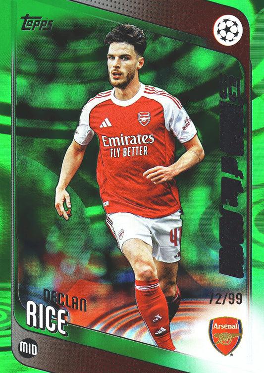 2025 Topps UCC Green /99 Declan Rice #164 Arsenal
