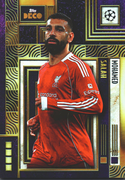 2025 Topps Deco UCC Current Stars Purple /50 Mohamed Salah Liverpool