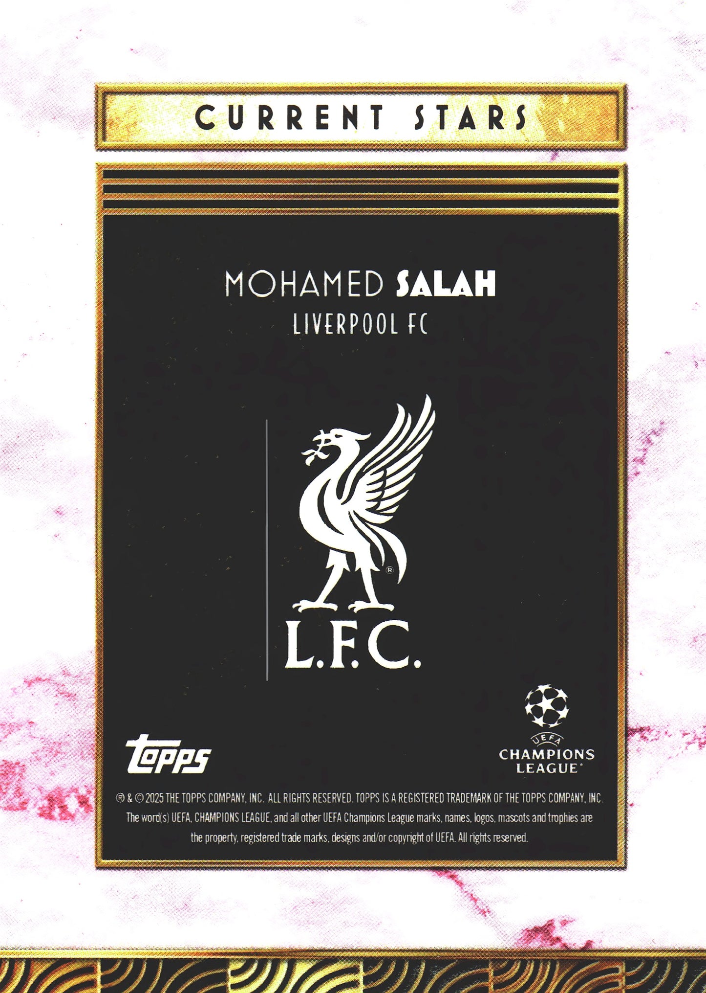 2025 Topps Deco UCC Current Stars Purple /50 Mohamed Salah Liverpool