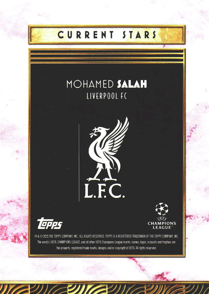2025 Topps Deco UCC Current Stars Purple /50 Mohamed Salah Liverpool