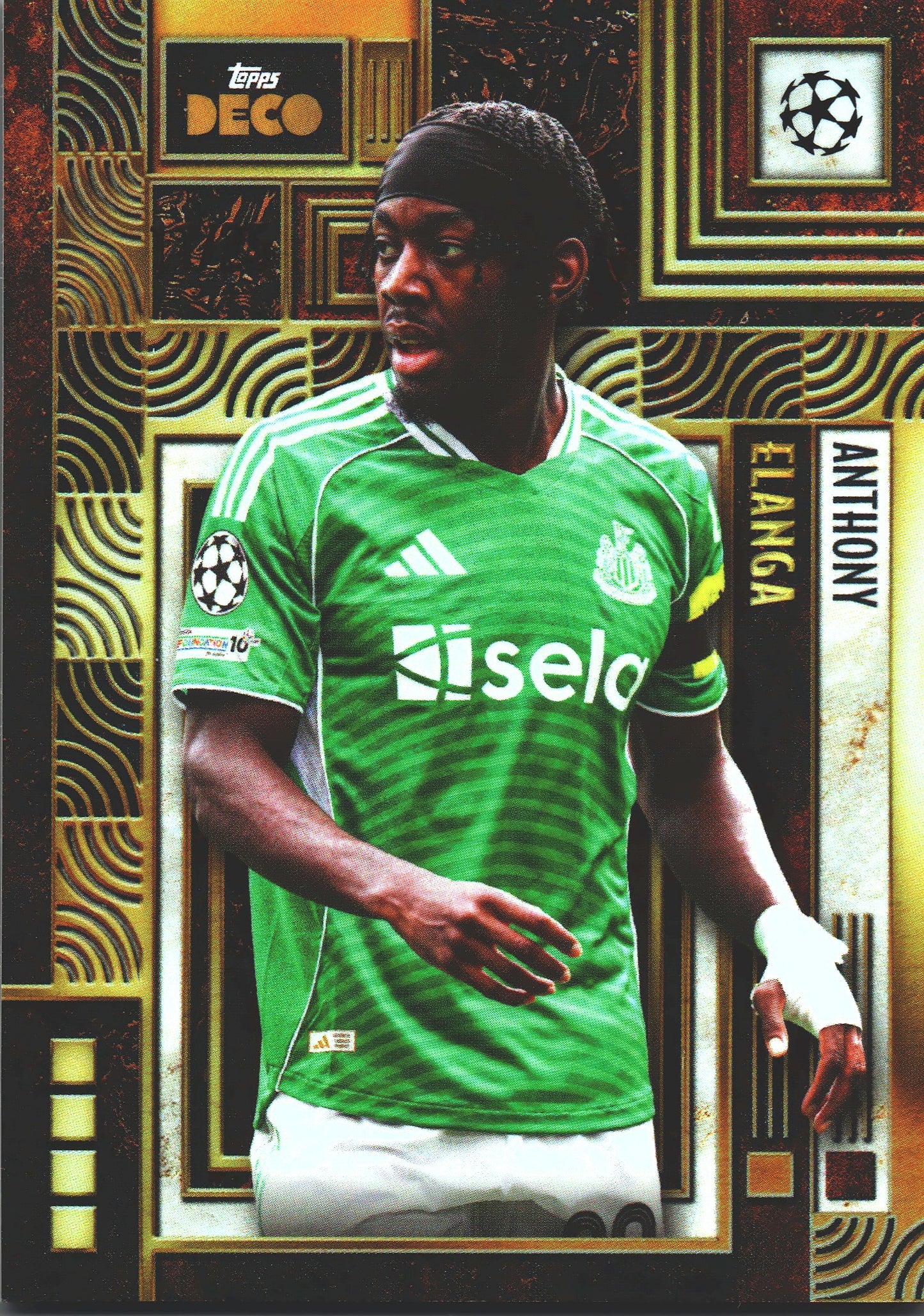 2025 Topps Deco UCC Current Stars Orange /25 Anthony Elanga Newcastle United