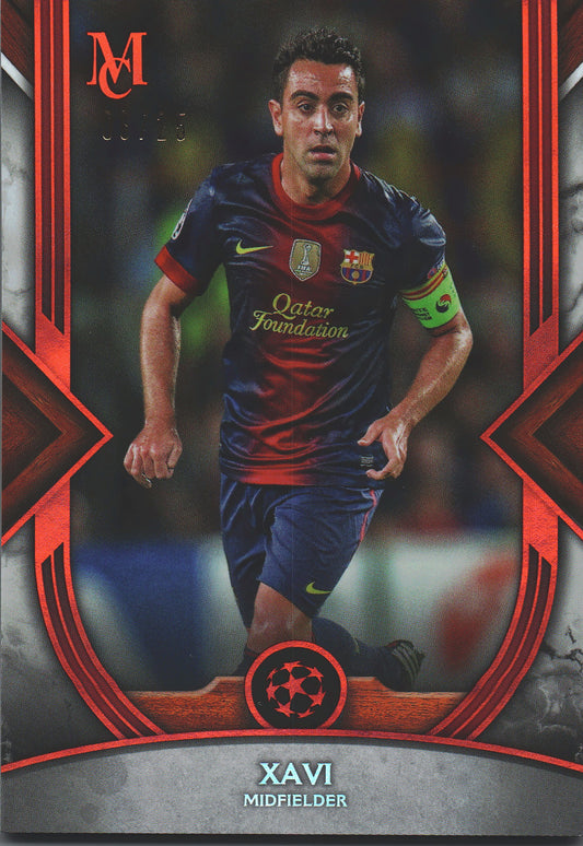 2022 Topps Museum UCC Ruby /25 Xavi #6 FC Barcelona