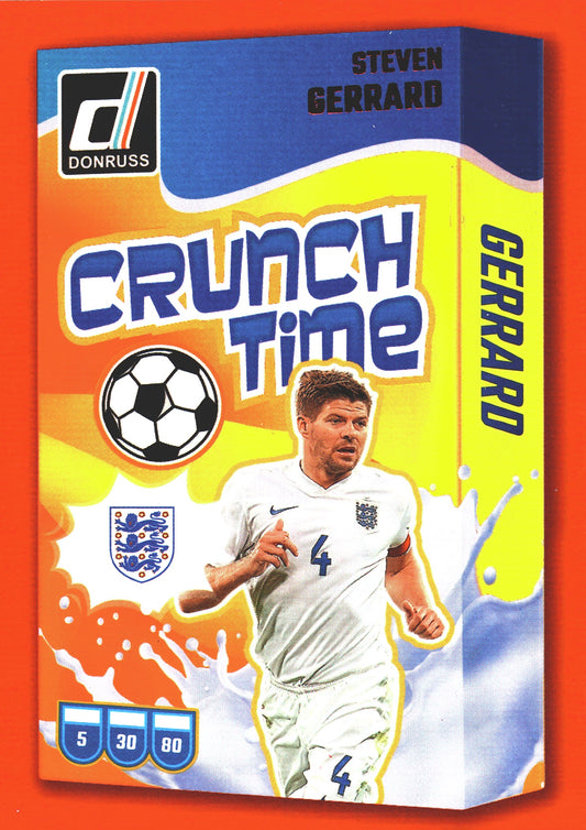 2024 Panini Donruss Crunch Time Red Steven Gerrard #24 England