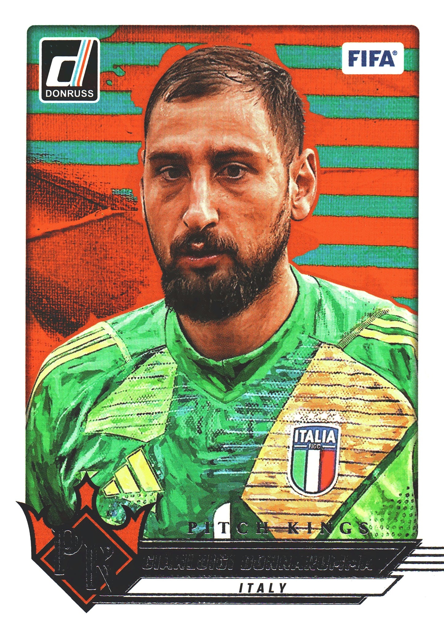 2024 Panini Donruss Pitch Kings Silver Gianluigi Donnarumma #18 Italy