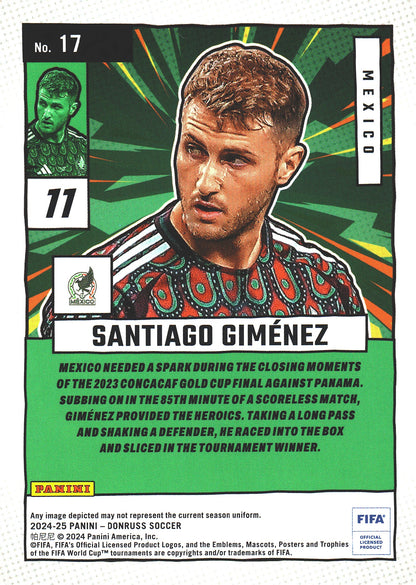 2024 Panini Donruss Net Marvels Silver Santiago Gimenez #17 Mexico